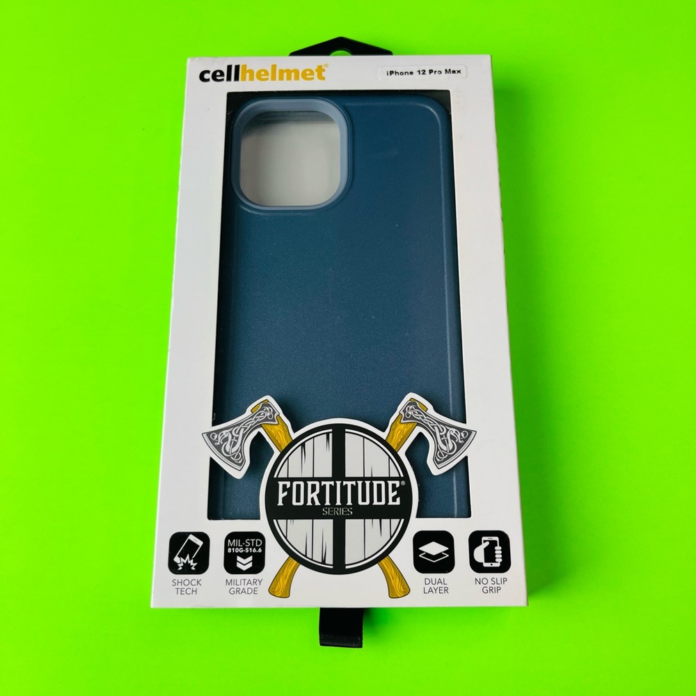 Cellhelmet Fortitude Series iPhone 12 Pro Max Military Grade Blue Case